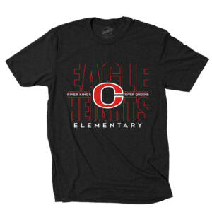 Eagle Heights Unisex District Perfect Tri blend Crew Tee – Black