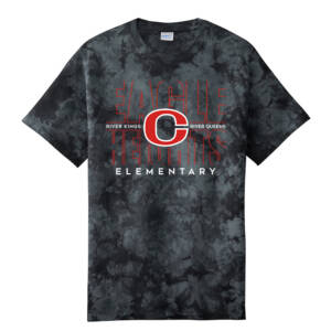 Eagle Heights Unisex Crystal Tie Dye Tee – Black