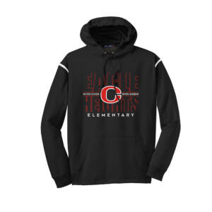 Eagle Heights Sport Tek Tech Fleece Men Hooded Sweatshirt – BlackWhite
