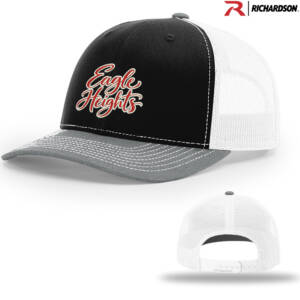 Eagle Heights Richardson Pro Crown Mesh Back Adjustable back cap – BlackWhiteHeatherGrey