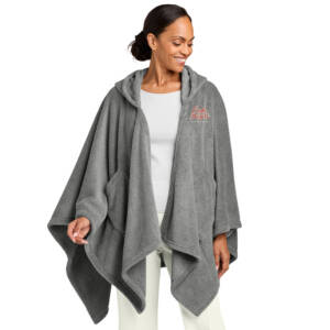 Eagle Heights Port Authority Dream Plush Open Hoodie-Frost Grey OSFA