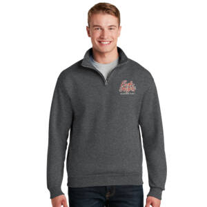 Eagle Heights JERZEES Unisex Nublend Cadet Collar Sweatshirt – BlackHeather