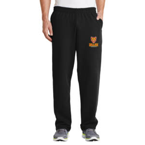 Edna Rollins Men Open Bottom Classic Sweatpant – Black