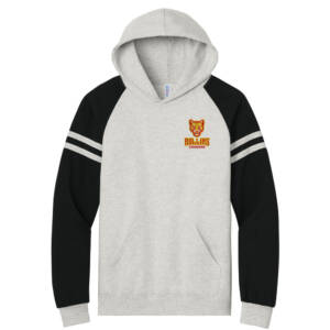 Edna Rollins Jerzees Unisex NuBlend Varsity Colorblock Hooded Sweatshirt – Oatmeal Heather/Black