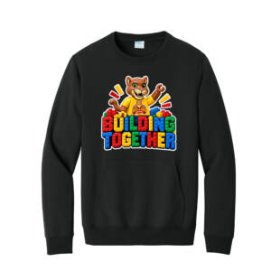 Edna Rollins Unisex Core Fleece Crewneck Pocket Sweatshirt – Black