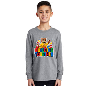 Edna Rollins Youth Cotton Long Sleeve Tee-Athletic Heather
