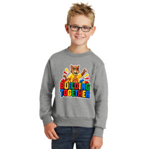 Edna Rollins Youth Fleece Crewneck Sweatshirt-Athletic Heather