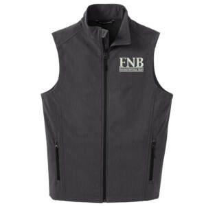 FNB Port Authority Men Core Soft Shell Vest – Black Charcoal Heather