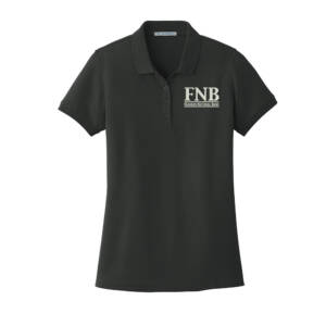 FNB Port Authority Ladies Core Classic Pique Polo – Black