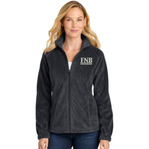 FNB Port Authority Women’s Plush Fleece Full Zip Jacket – Black
