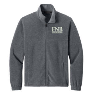 FNB Port Authority Men Plush Fleece Full Zip Jacket – StormGreyHeather