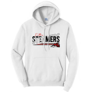 Steamers Unisex Classic Core weight Cozy Pullover Hooded Sweatshirt – White