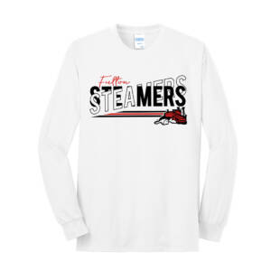 Steamers Unisex Long Sleeve Core Blend T Shirt – White