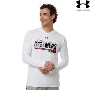 Steamers Under Armour Mens Team Vanish Performance Hoodie – White