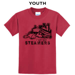 Steamers Youth Short Sleeve T Shirt -Red