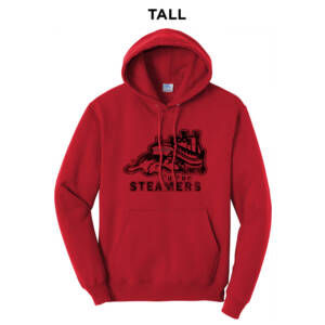 Steamers Tall Fleece Hooded Sweatshirt-Red