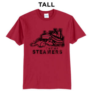 Steamers Tall Short Sleeve Tee-Red