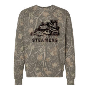 Steamers Independent Trading Co Unisex Heavyweight Crewneck Sweatshirt-Deadwood Tree Camo
