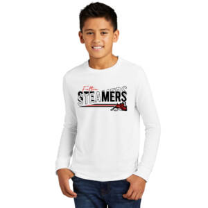 Steamers District Youth Perfect Tri Long Sleeve Tee-White
