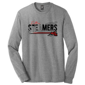Steamers District Made Men’s Perfect Tri Long Sleeve Crew Tee-Grey Frost