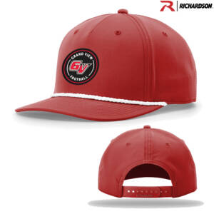 GV FB Richardson FIVE PANEL Classic Rope Cap-Red/White