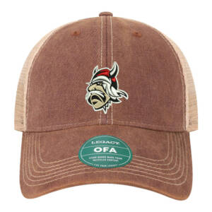 GV FB LEGACY Old Favorite Trucker Cap-Burgandy Khaki