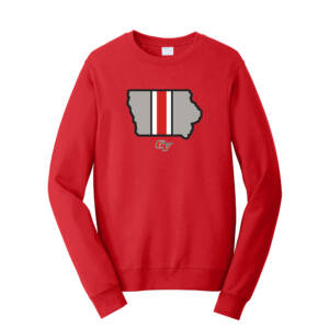 GV FB Unisex Fan Favorite Crew Sweatshirt-Bright Red