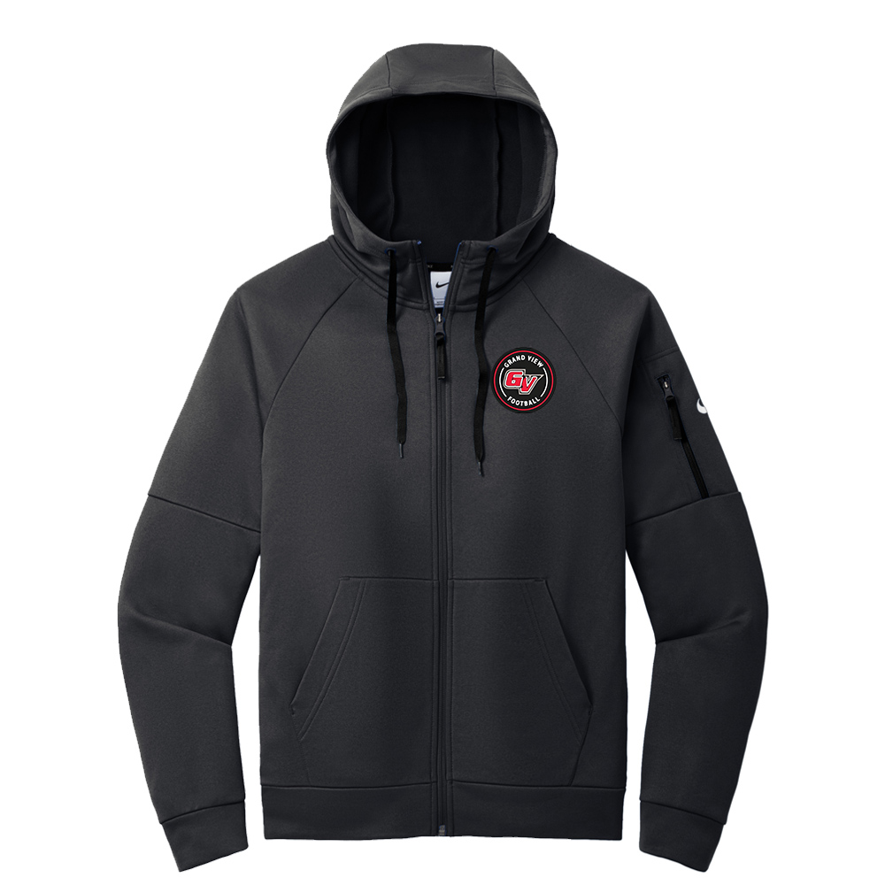GV FB Nike men Therma FIT Pocket Full Zip Fleece Hoodie - Black