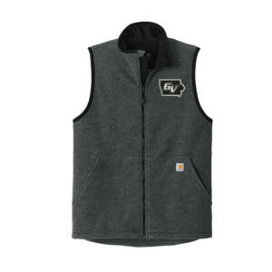 GV FB Carhartt Men Textured Fleece Vest-Carbon Heather