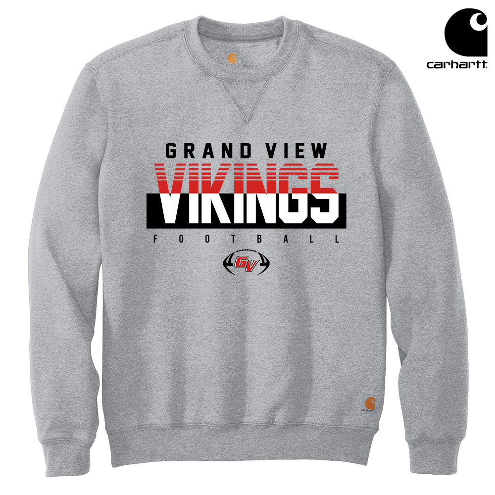 GV FB Carhartt Men Midweight Crewneck Sweatshirt-Heather Grey