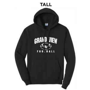 GV FB  TALL Classic Pullover Hooded Sweatshirt – JetBlack
