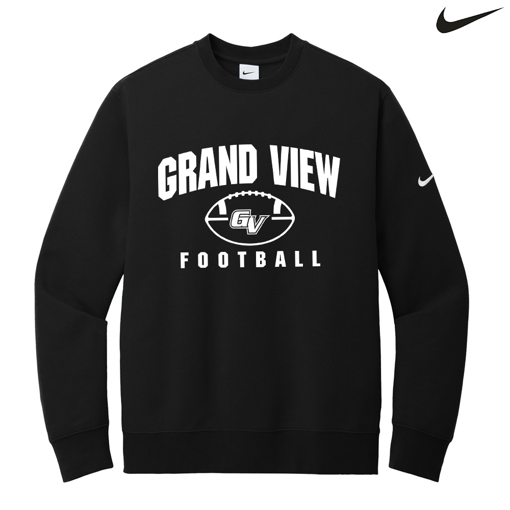 GV FB Nike Club Fleece Sleeve Swoosh Crew - Black