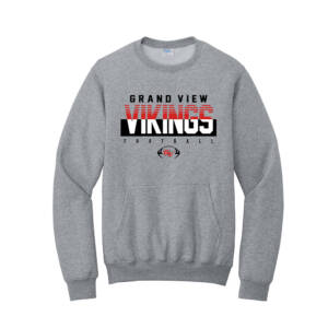 GV FB Unisex Core Fleece Crewneck Pocket Sweatshirt – Athletic Heather