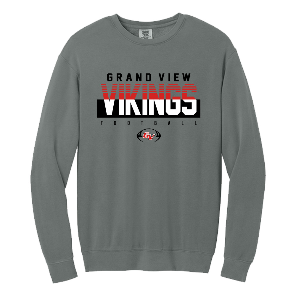 GV FB Unisex Comfort Colors Lightweight Crewneck Sweatshirt-Grey