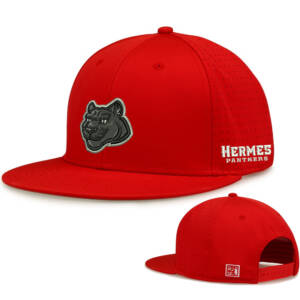 Hermes Elementary The Game Perforated GameChanger Snapback Cap-Red