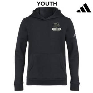 Hermes Elementary Adidas Youth Fleece Hooded Sweatshirt- Black (YS)