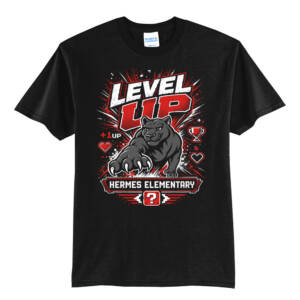 Hermes Elementary Unisex Short Sleeve Tee-Black