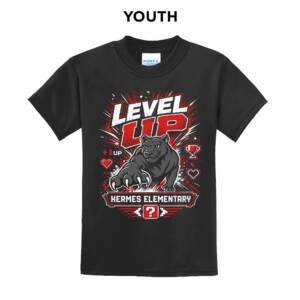 Hermes Elementary Youth Short Sleeve Tee-Black
