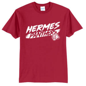 Hermes Elementary Unisex Short Sleeve Tee-Red