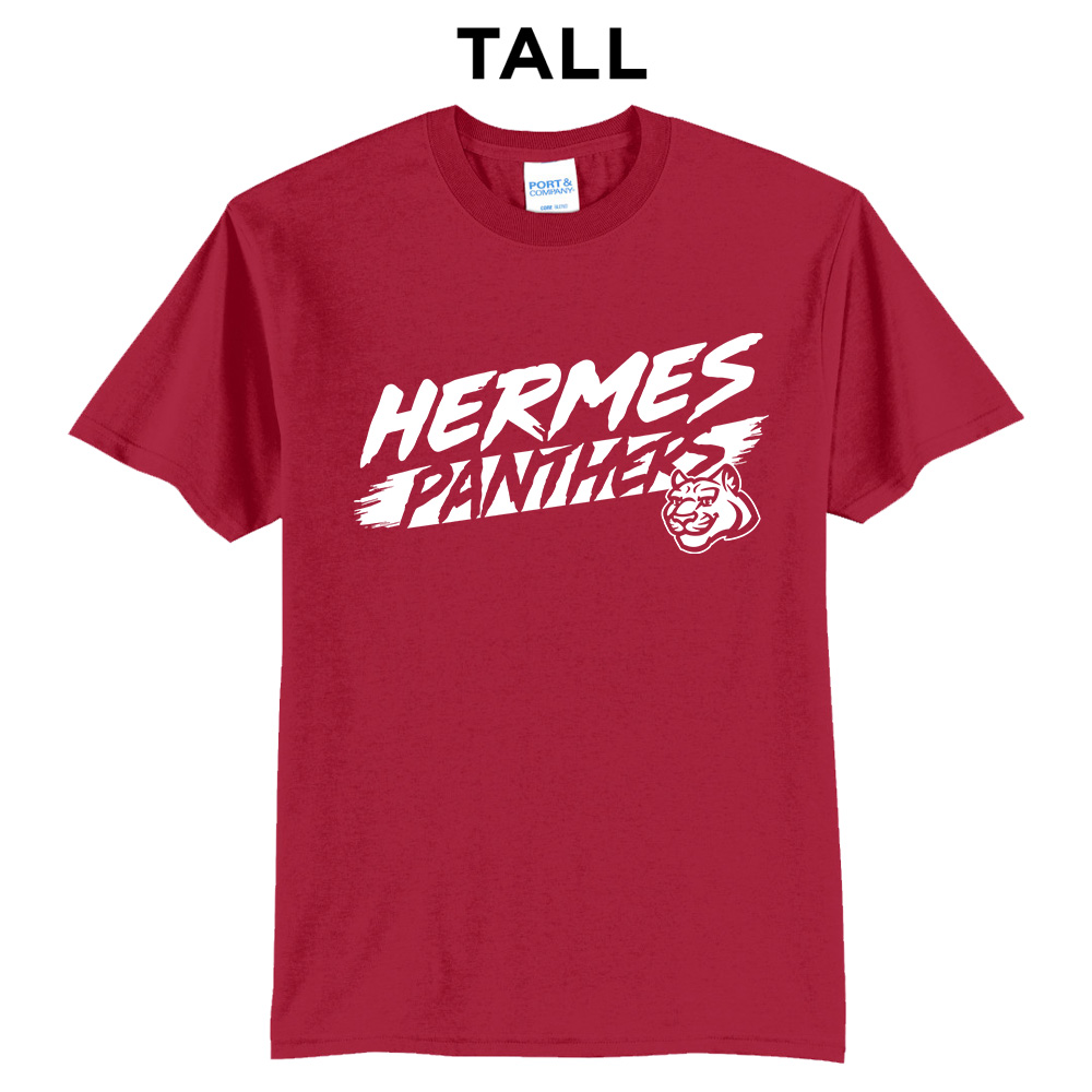 Hermes Elementary Tall Short Sleeve Tee-Red
