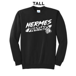 Hermes Elementary Tall Fleece Crewneck Sweatshirt-Black