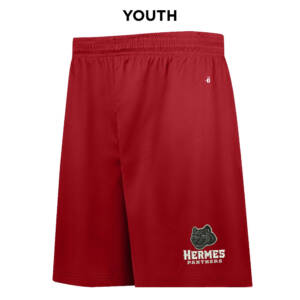 Hermes Elementary Badger B-Core YOUTH 6 Inch Short-Red