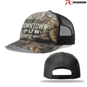 Kendyl Richardson Printed Five PanelTrucker mesh snap back cap-Mossy Oak Country/Black