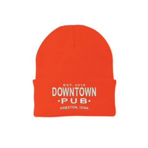 Kendyl Port Company Knit Cap with cuff-Orange