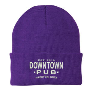 Kendyl Port Company Knit Cap with cuff-Purple