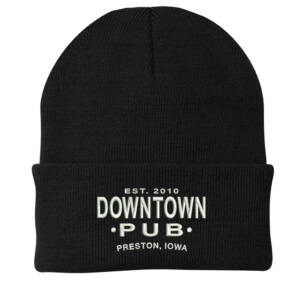 Kendyl Port Company Knit Cap with cuff-Black