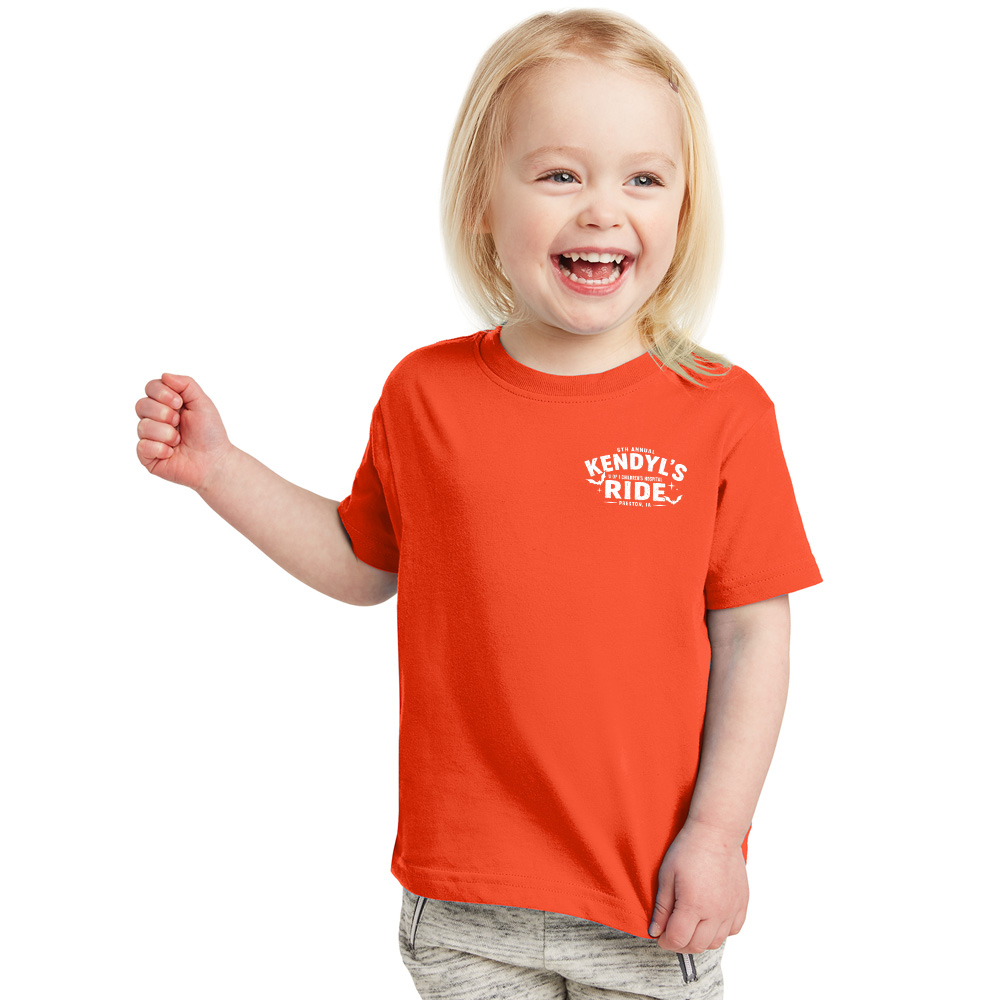 Kendyl Rabbit Skins - Fine Jersey Toddler T-Shirt-Orange