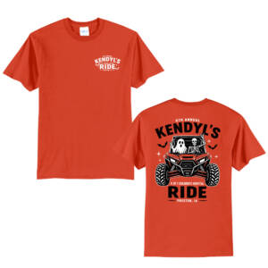 Kendyl Unisex Short Sleeve Tee-Orange