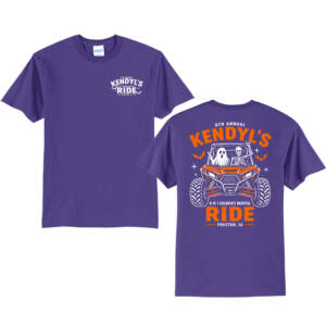 Kendyl Unisex Short Sleeve Tee-Purple