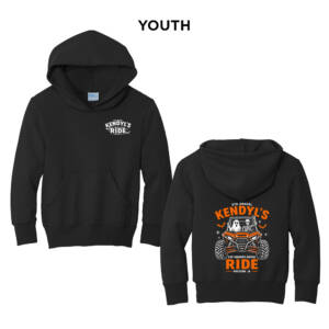 Kendyl Youth Fleece Hooded Sweatshirt-Black
